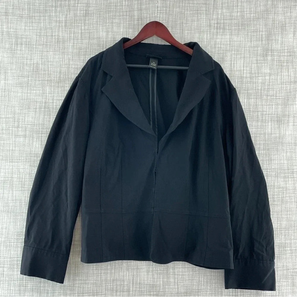 Lane Bryant Women's Blazer Jacket Black size 28 8575/b - Picture 1 of 8